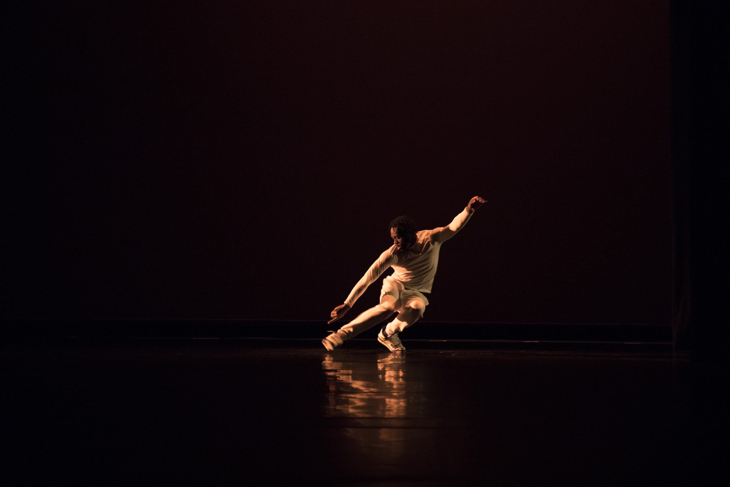 Male dancer on stage